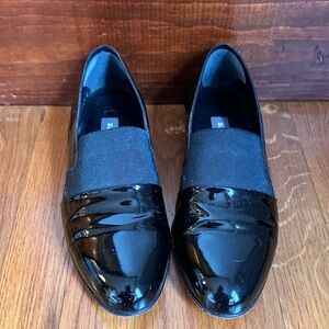 Women’s BALLY Black Patent Leather Loafers